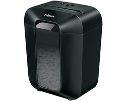 Fellowes LX50 Papierversnipperaar - Cross-Cut - P4 - 9 vel - 17L - Zwart - Voor thuis & thuiskantoor - Ook voor creditcards, nietjes & paperclips
