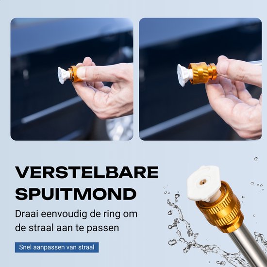 Vosoi Hogedrukreiniger - Draadloze Hogedrukreiniger - Hogedrukreiniger Auto - Hogedrukreiniger Accu - Terrasreiniger - Hogedrukspuit - Inc 2x 21V Accu van Vosoi — afbeelding 2