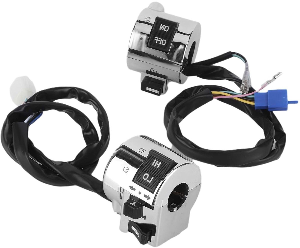 Inovra Plus - Motorfiets stuurschakelaar met startschakelaar en aan/uit drukknop - Stuuraccessoire voor motorfiets - Handige schakelaar voor stuur - Veiligheid en gemak op de weg