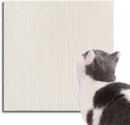LucyBalu® Wallpaper Kattenkrabplank van karton met wandbekleding van