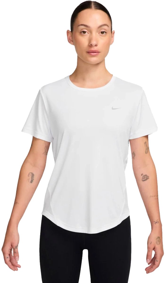 Nike tempo dri-fit hardloopshirt in de kleur . Wit