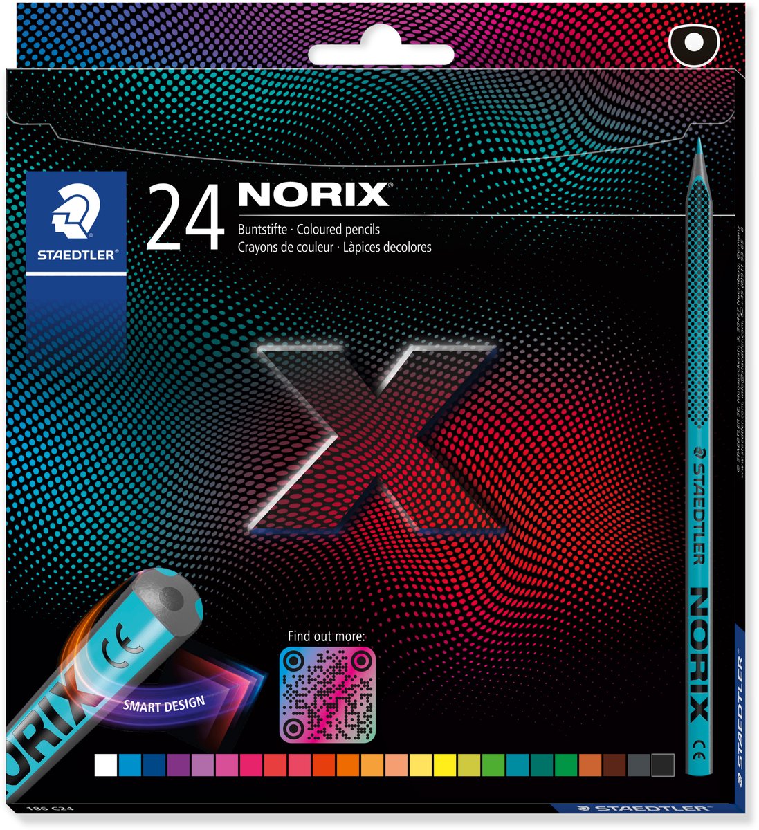 STAEDTLER - Norix kleurpotlood - set met 24 kleuren