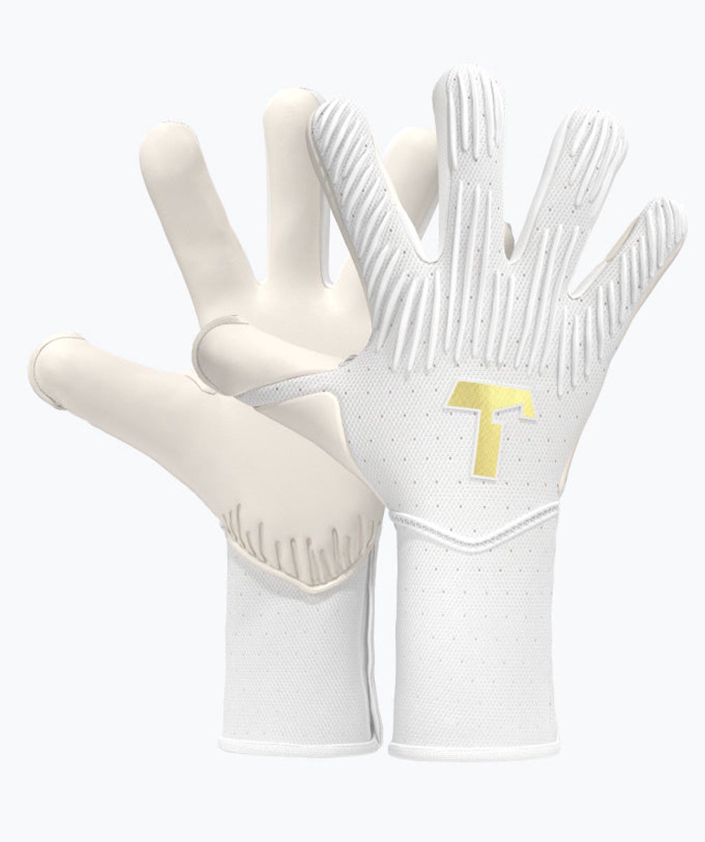 T1TAN Rebel 2.0 White-Out Keepershandschoenen volwassenen & jongeren - met vingerbescherming - Maat 8