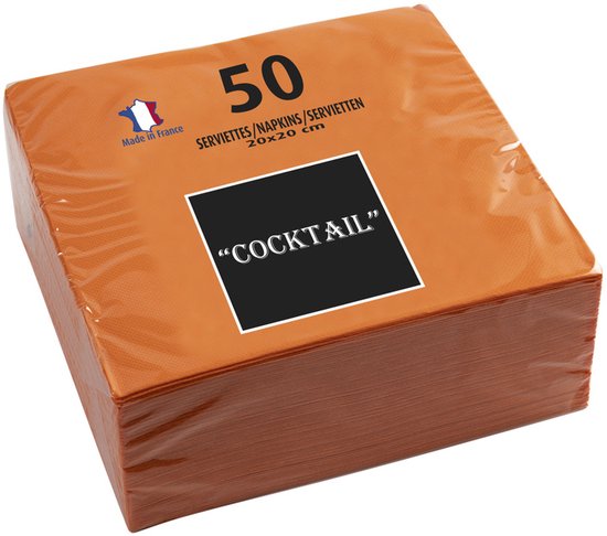 Renova Servilletas de papel Cocktail Negra - 30 servilletas
