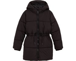 WE Fashion Meisjes Lange gewatteerde jas met capuchon