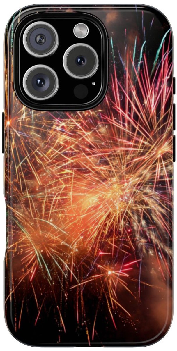 Kleurrijk Vuurwerk Spektakel – Telefoonhoesje Geschikt voor iPhone 16 Pro
