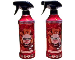 2x Yumos Huis & Textiel Spray Amber (geschikt voor thuis, kleding, voertuig) 450 ml - Yumos Ev ve Tekstil Spreyi Amber - Yumos Home & Textile Spray Amber (compatible for home, clothing, vehicle) 450 ml