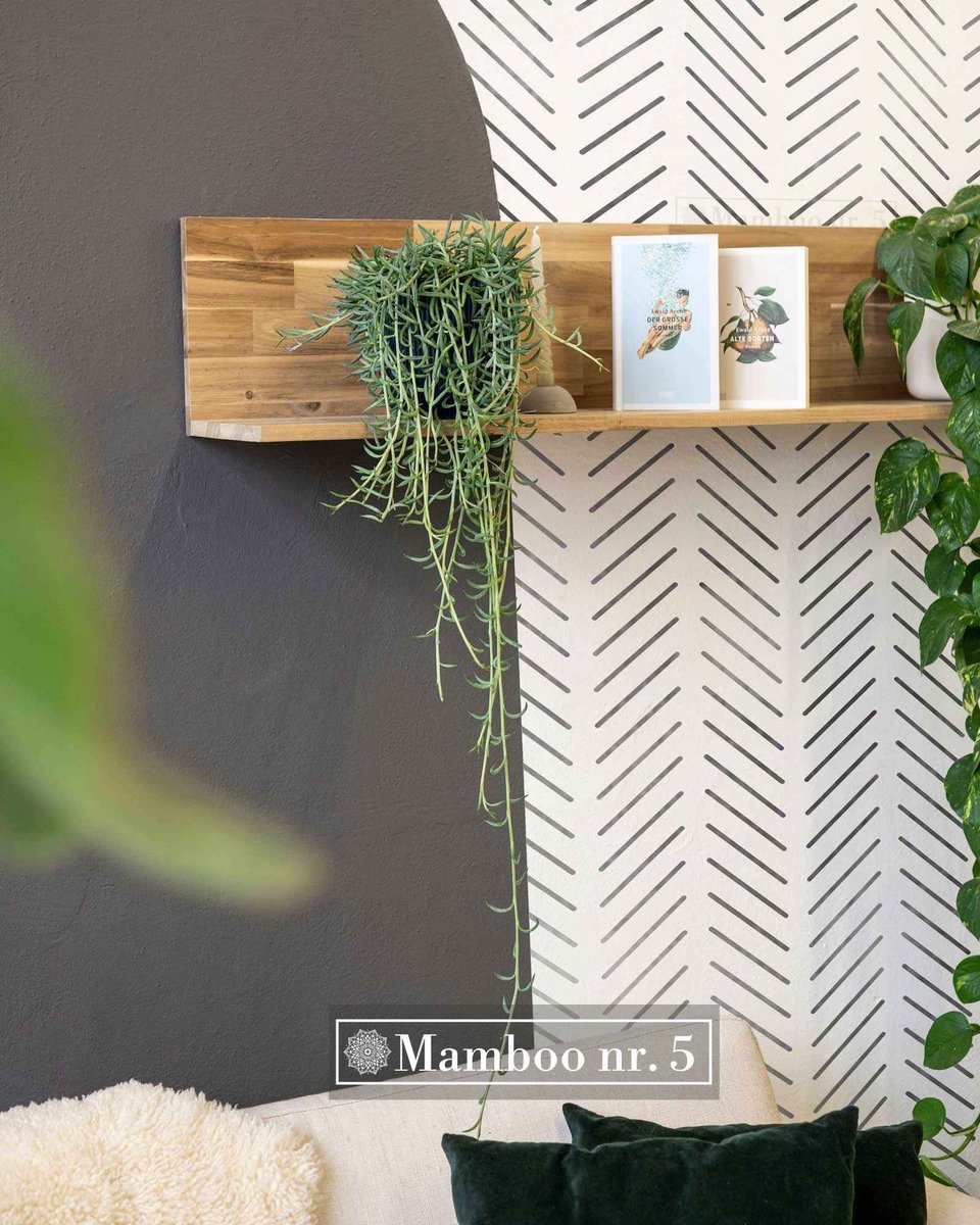 Visgraat Muur Sjabloon – Grote herbruikbare muursjabloon voor een Stijlvolle Muur