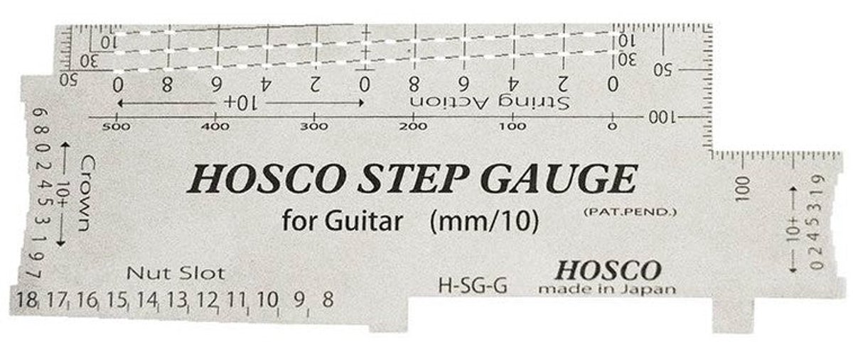 Hosco H-SG-G Step Gauge voor Gitaar RVS