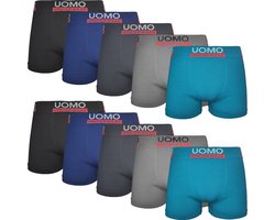 Microfiber Boxershorts Heren - 10-Pack - Uomo - Naadloos - Effen - Mix - Maat XL/XXL