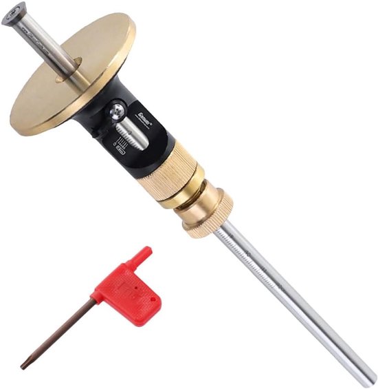 Teksome Houtmarkeringsmeter, wiel houtbewerking, precisiemarkering, snijmeter, houtschrobgereedschap voor meten en markeren, markeergids voor timmerman, houtbewerkingsmeters Teksome Houtmarkeringsmeter, wiel houtbewerking, precisiemarkering, snijmeter, houtschrobgereedschap voor meten en markeren, markeergids voor timmerman, houtbewerkingsmeters