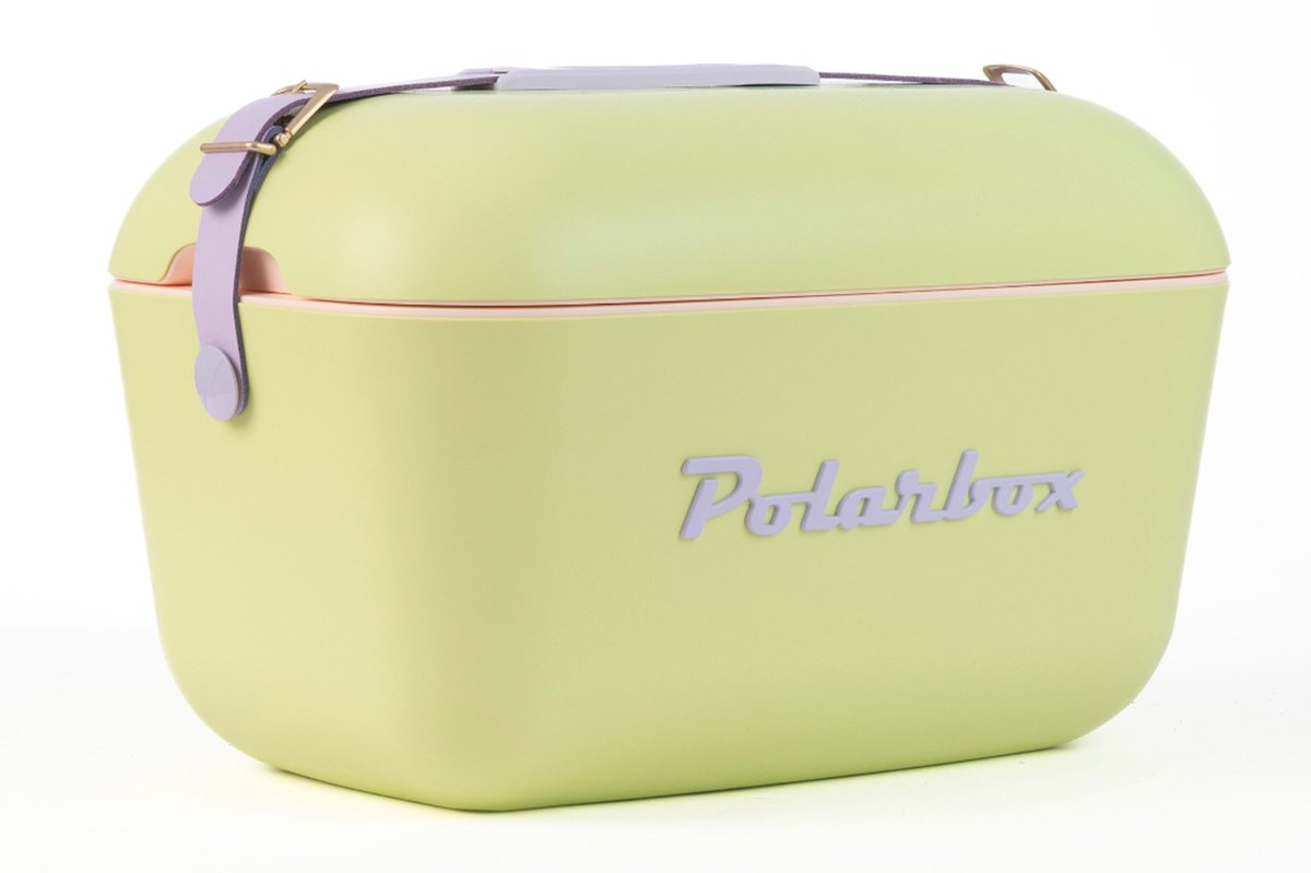 Polarbox Koelbox met Schouderband - Lime-Lilac - 20 Liter