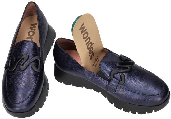Wonders Handgemaakte Pepa Ballerina Flats Black Dames