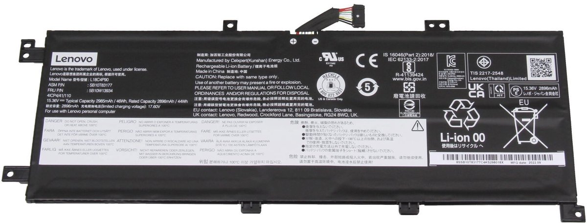 Lenovo 02DL031 Batterij - 46Wh