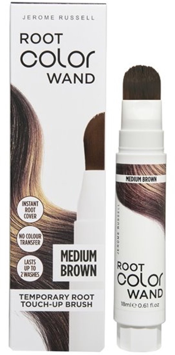Jerome Russel - Root Color Wand - Medium bruin haar - uitgroei bijwerken in een paar bewegingen