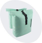 Voltano Dubbele Fietstas Rolltop E-bike Pro - Mint Groen - 48 Liter - 100% Waterdicht - Fietstassen Electrische Fietsen