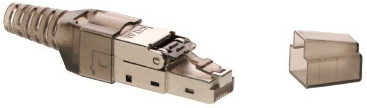 DANICOM S/FTP CAT6A Toolless RJ45 Connector - voor stugge kern