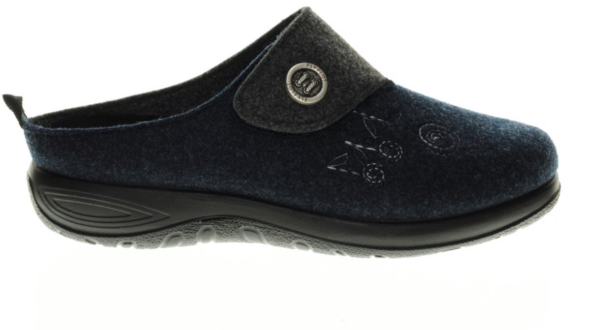 Fly Flot Blauw Vilt Muil maat 36