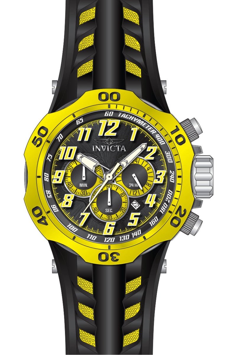 Invicta Venom - Hydra 48236 Heren Horloge - Waterdicht - Analoog - Quartz Uurwerk - Roestvrij Staal met zwarte Wijzerplaat - 52mm