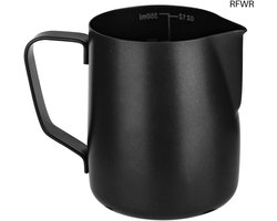 RFWR® Roestvrijstalen Melkkannetje 350 ml voor Koffie en Latte Art - Professionele Melkopschuimer