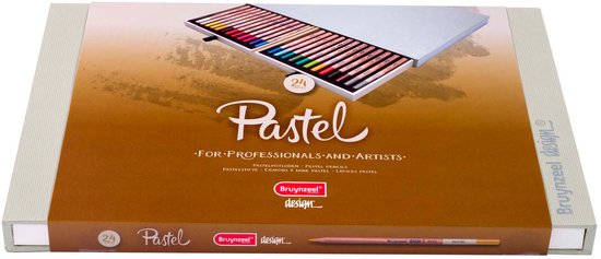 Bruynzeel Design pastelpotlood box | 24 kleuren
