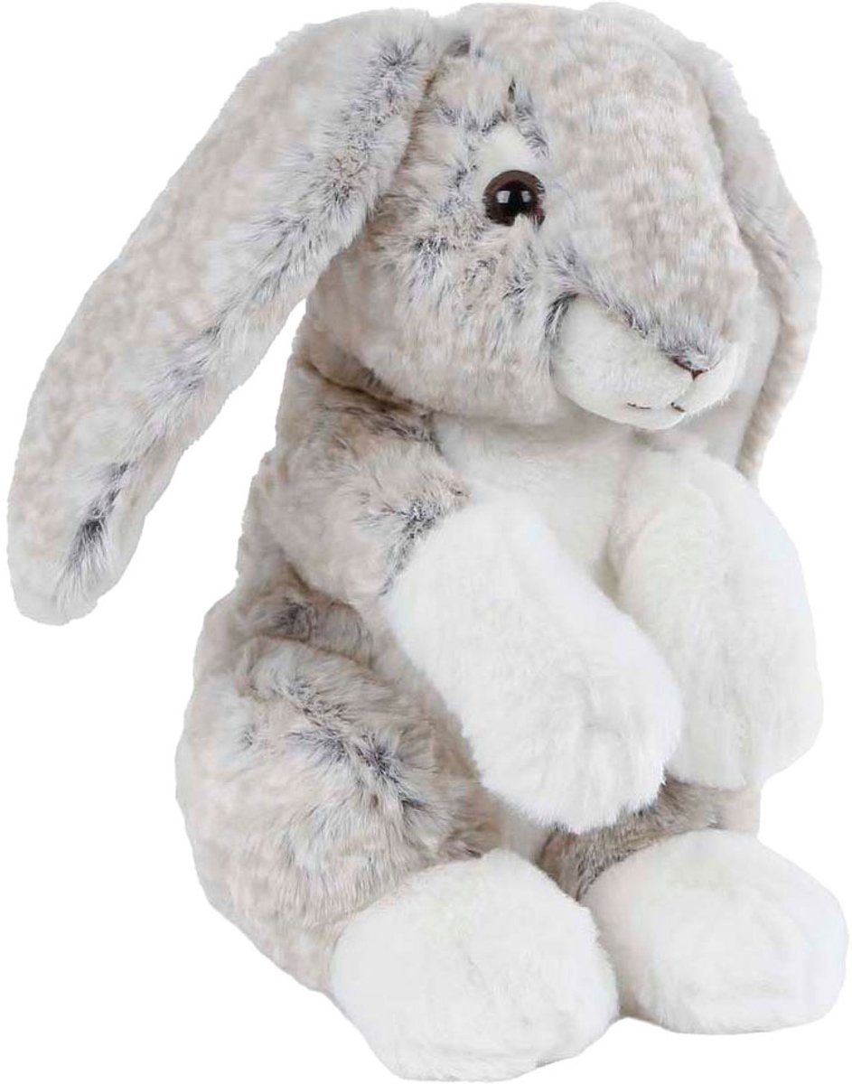 Haas knuffel pluche grijs 20cm zacht speelgoed Take Me Home.