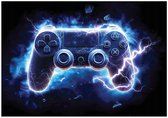 WALLARENA - Fotobehang - 150x105 cm - fotobehang voor jongens met gaming thema voor tienerkamer