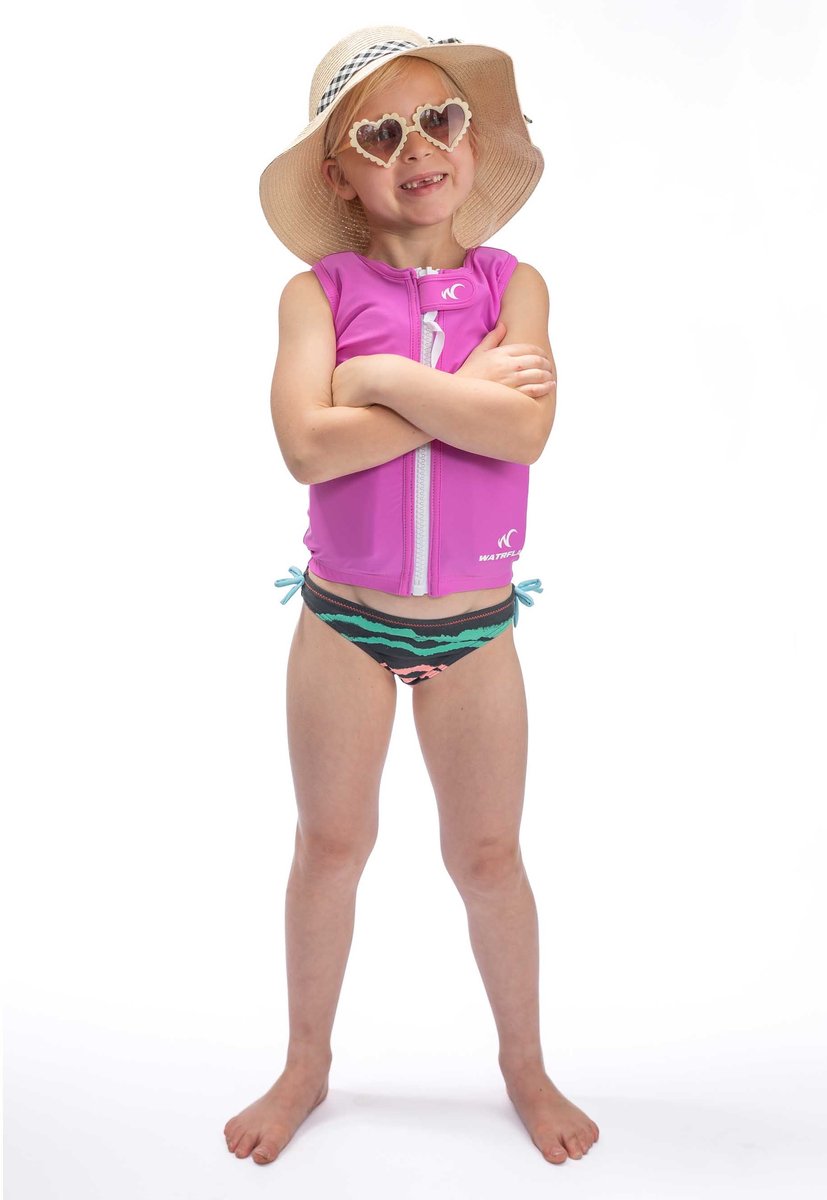 Watrflag swim suit Nice Kids Purple - zwemvest / drijfvest voor kinderen — afbeelding 3