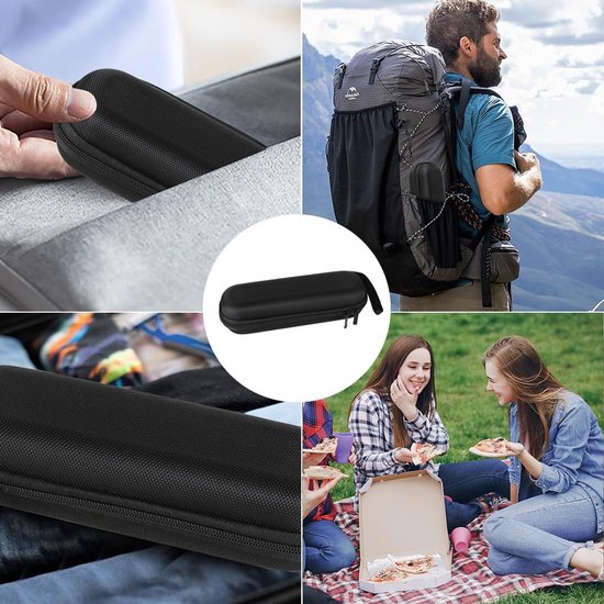2 stuks - 20*7*5 cm - Insulinedoos - Insulinekoeler Reiskoffer - Insulinepen Etui - Kleine Medicijnkoelbox - Insulinekoeler Harde Koffer - Geen gel pack inbegrepen - Diabetes Opbergorganizer - voor Reizen en Dagelijks Gebruik - zwart van Merkloos — afbeelding 5