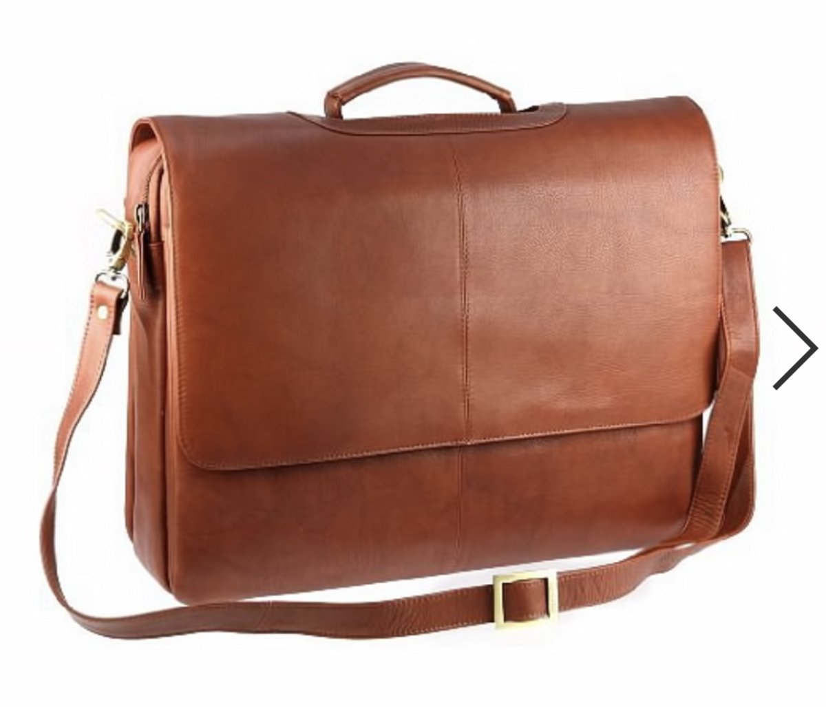 Visconti Alfie - Schoudertas/Messenger Bag (L) - leder - Bruin - kwaliteit