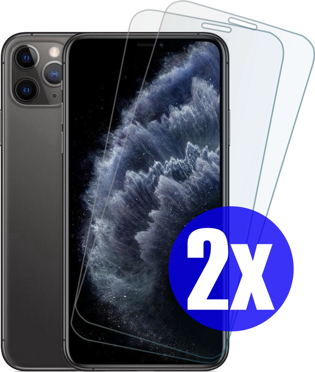 Screenprotector geschikt voor iPhone 11 Pro Max/XS Max - Gehard Glas - Tempered Glass Armor Screen Cover - 2 Stuks