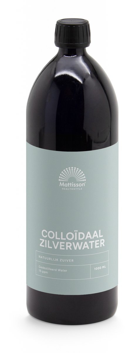 Mattisson - Colloïdaal Zilverwater 15PPM - 100% Zuiver Gedistilleerd Water - 1L