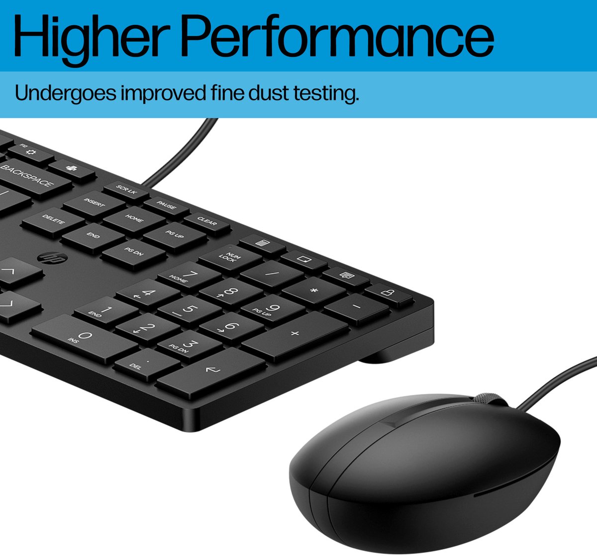 HP 320MK - toetsenbord en muis set - QWERTY - Engels - zwart