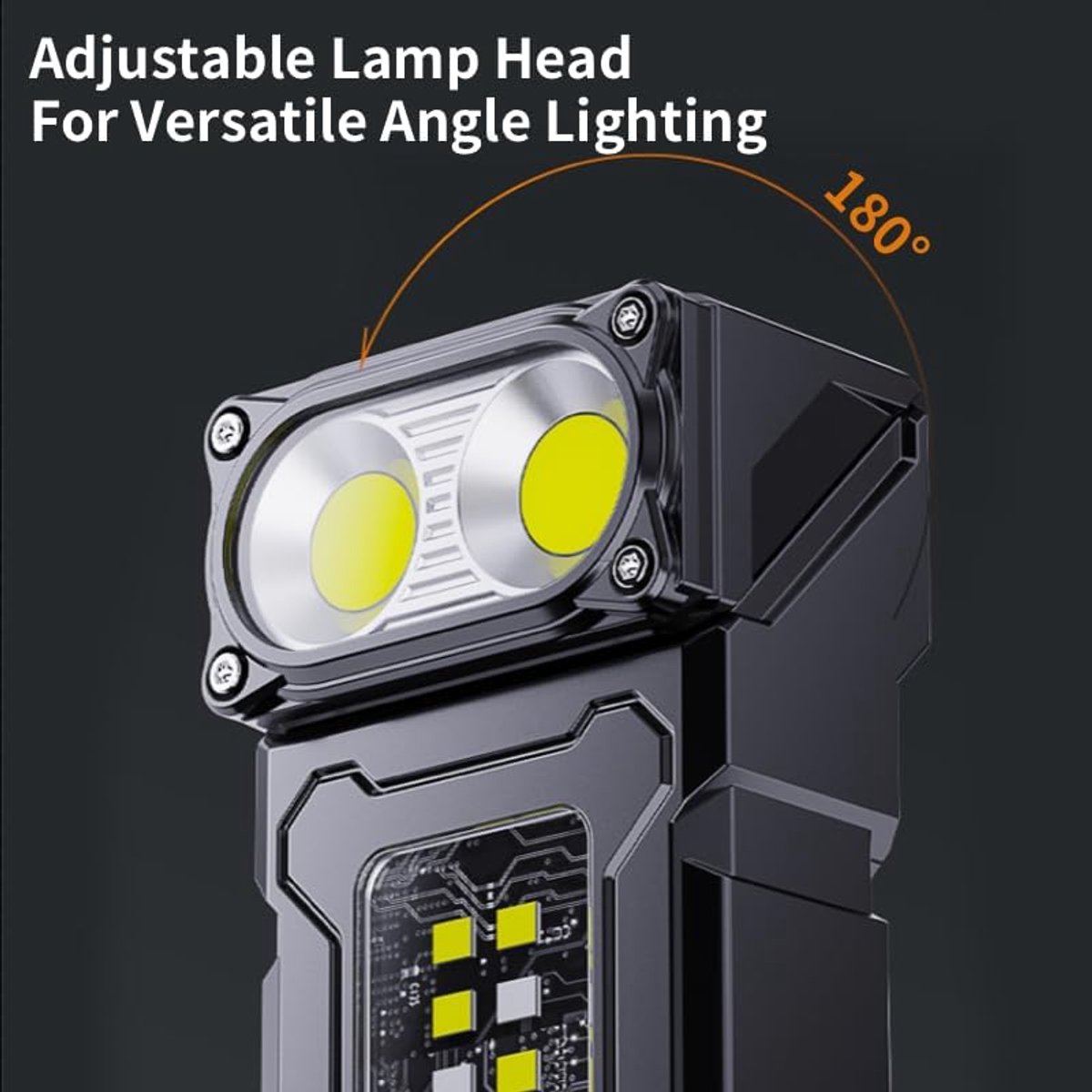 2 stuks LED-zaklamp, oplaadbaar, 800 lumen mini-werklamp, kleine EDC-zaklamp met clip aan de achterkant, magnetische zaklamp, voor noodgevallen, wandelen met de hond, werken, wandelen, kamperen — cadeau in Sport & Outdoor - foto 6