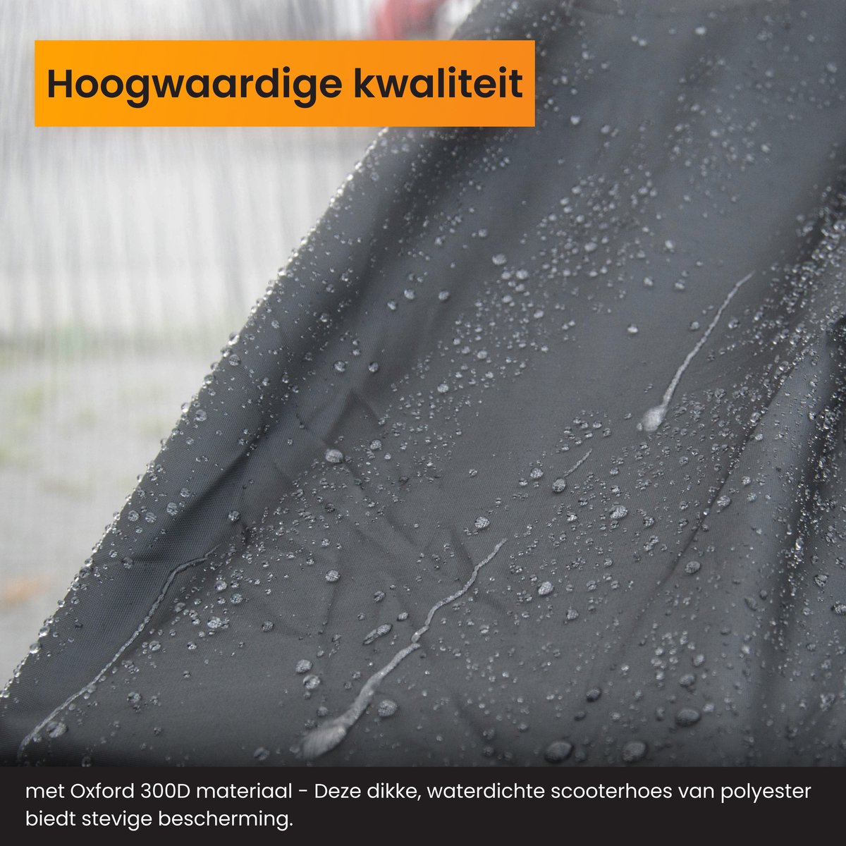 R2B Scooterhoes & Motorhoes Waterdicht buiten - Universeel - Oxford 300D Waterdicht - Geschikt voor Windscherm - Scooter hoes incl. Opbergzak – foto 2