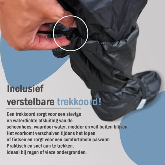 Maxxcovers® Overschoenen Waterdicht - Regenschoenen Overtrek - Regenhoes voor Schoenen - Schoenbeschermer tegen Regen en Vuil - Schoenhoezen voor Fietsen — afbeelding 4