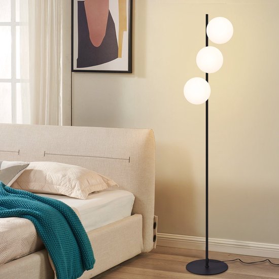 Depuley Moderne staande lamp voor de woonkamer, vintage