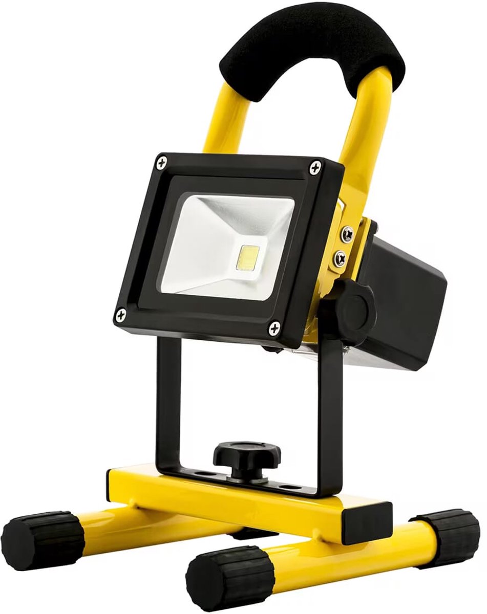 Avide - accu LED bouwlamp - Draagbaar- 10W 4000K Koel Wit 550lm