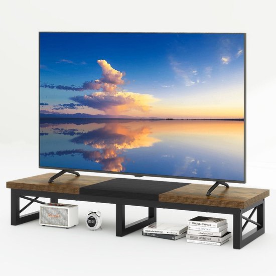 60 Inch Tv Riser 45 Inch Large TV Riser for 32-60 Inch TV, Short Stand with Storage and ...