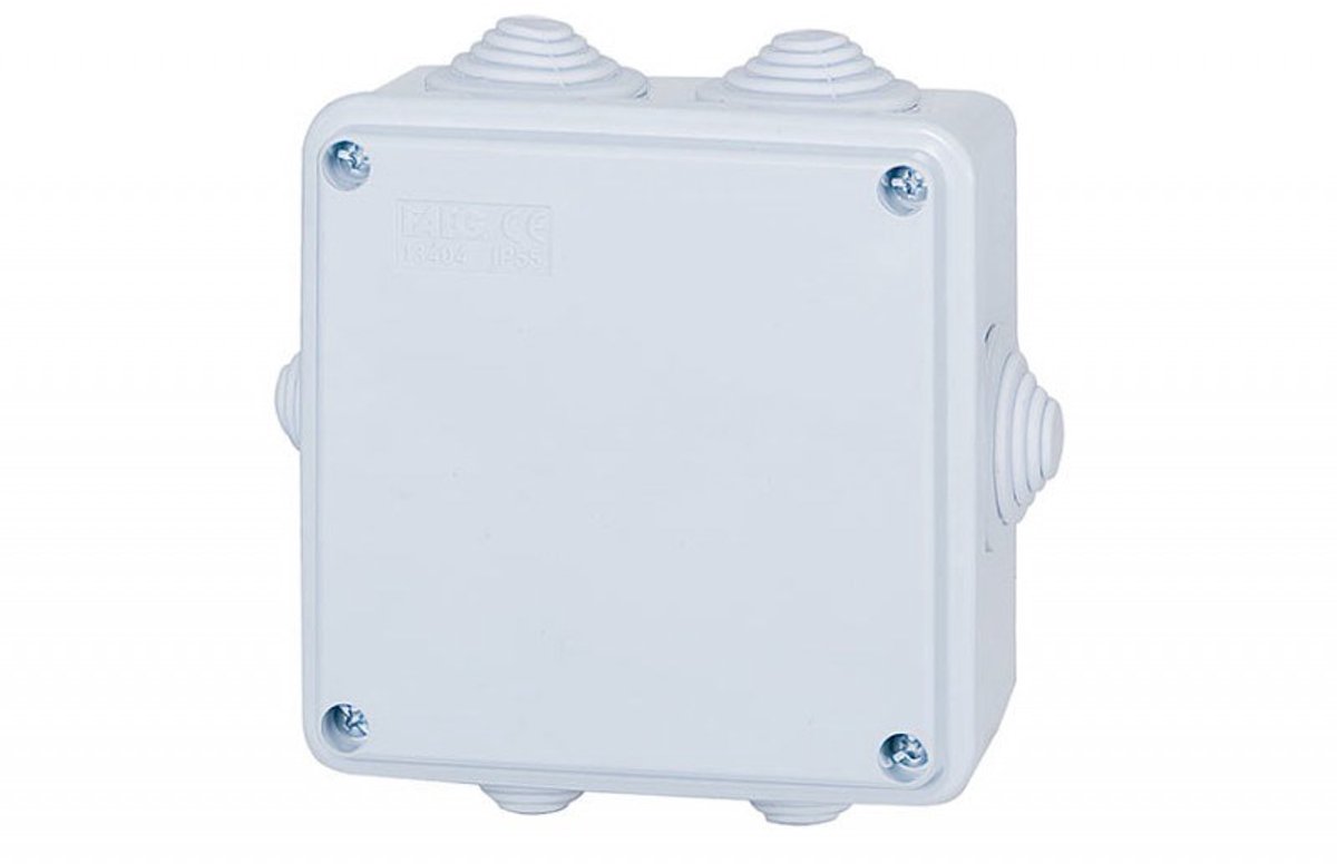 Luchtdichte doos FG 100x100x50 met wartels ONNLINE