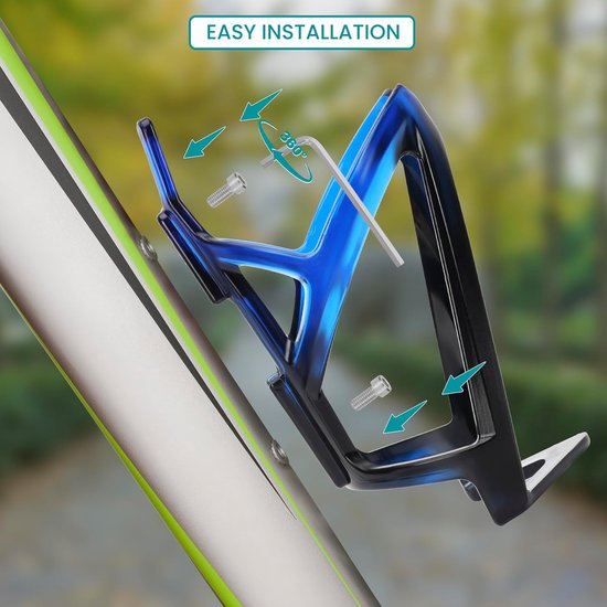 2 Stuks Bidonhouder Racefiets - Bidonhouder - Fleshouder - Bidonhouder Fiets - Drinkflessenhouder Fiets - Bidonhouder Racefiets - Fiets Beker Houder - Met Montagesleutel En Schroeven - Voor Fiets / Racefiets / Mountainbike / Kinderwagen / Buggy van Merkloos — afbeelding 2