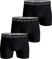 Bol.com Björn Borg Cotton Stretch Boxershort Heren - Zwart Smalle Band - 3 stuks - Heren onderbroeken - Boxer - Maat M aanbieding