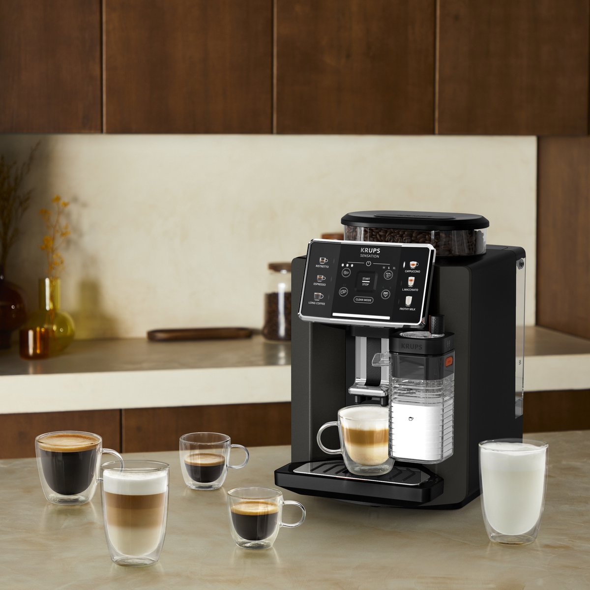 Afbeelding 2 van Krups Sensation EA9129 - Koffiemachine met bonen