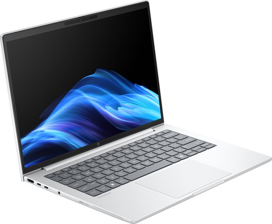 HP EliteBook 8 G1i 14 inch Notebook AI PC Wolf Pro Security Edition Intel Core Ultra 7 255U Laptop 35,6 cm (14") WUXGA 32 GB DDR5-SDRAM 1 TB SSD Wi-Fi 7 (802.11be) Windows 11 Pro Zilver - HP - Hoofdafbeelding
