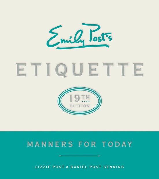 Emily Post's Etiquette, 19th Edition - cover