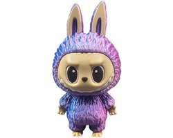 Labubu pop- Lafufu- 3d print- Trend - decoratie - 14cm - lila lichtblauw