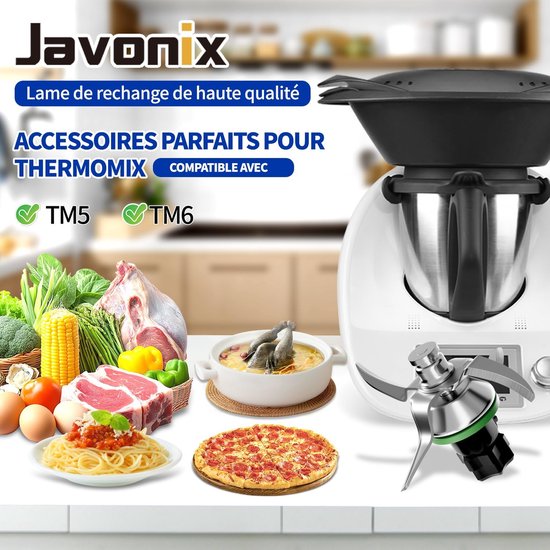Geschikt voor - Thermomix TM5 Mes, Mes geschikt voor Vorwerk TM5 Thermomix Robot, Reserveonderdeel en Vervangende Accessoire - RWKeuken- en kookaccessoires van Geschikt voor — afbeelding 3
