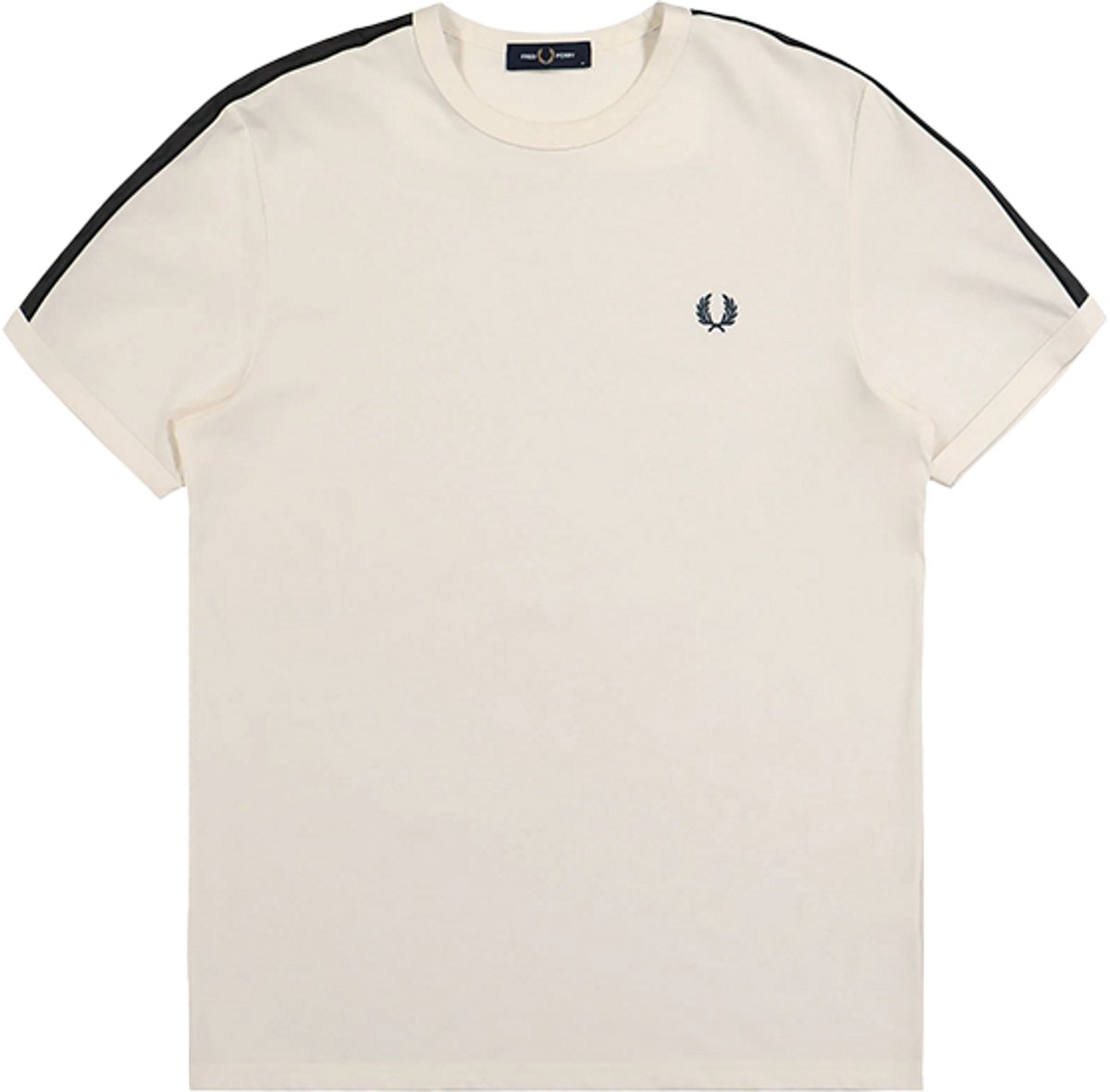 Fred Perry Contrast Tape Ringer T-Shirt Geel