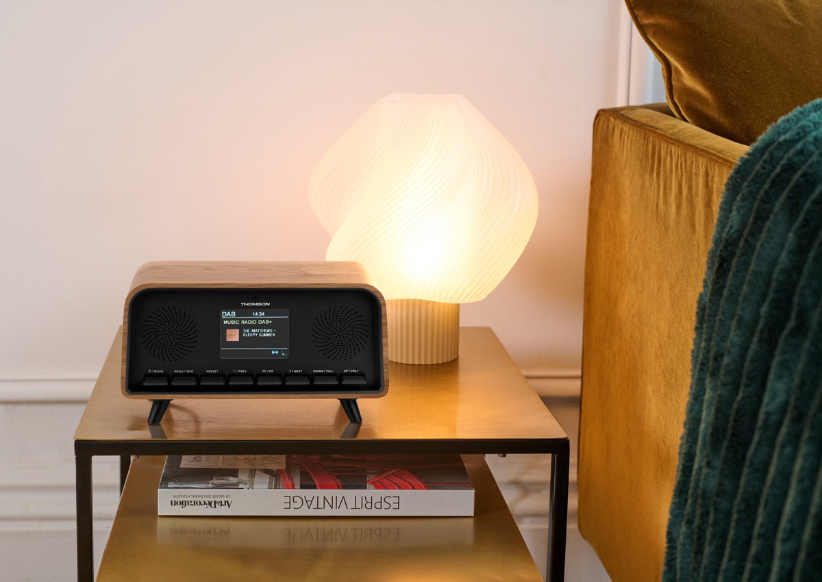 Thomson RT850DABBT Wekkerradio & Bluetooth Speaker in 1 - Bluetooth 5.3, Dimbaar Display, DAB+ & FM