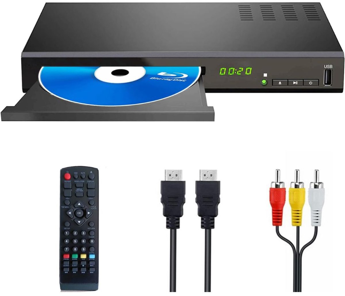 CLGP® DVD Speler met HDMI - Blu Ray Spelers - Externe DVVD Speler - Zwart